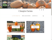 Tablet Screenshot of cinagro-farms.com